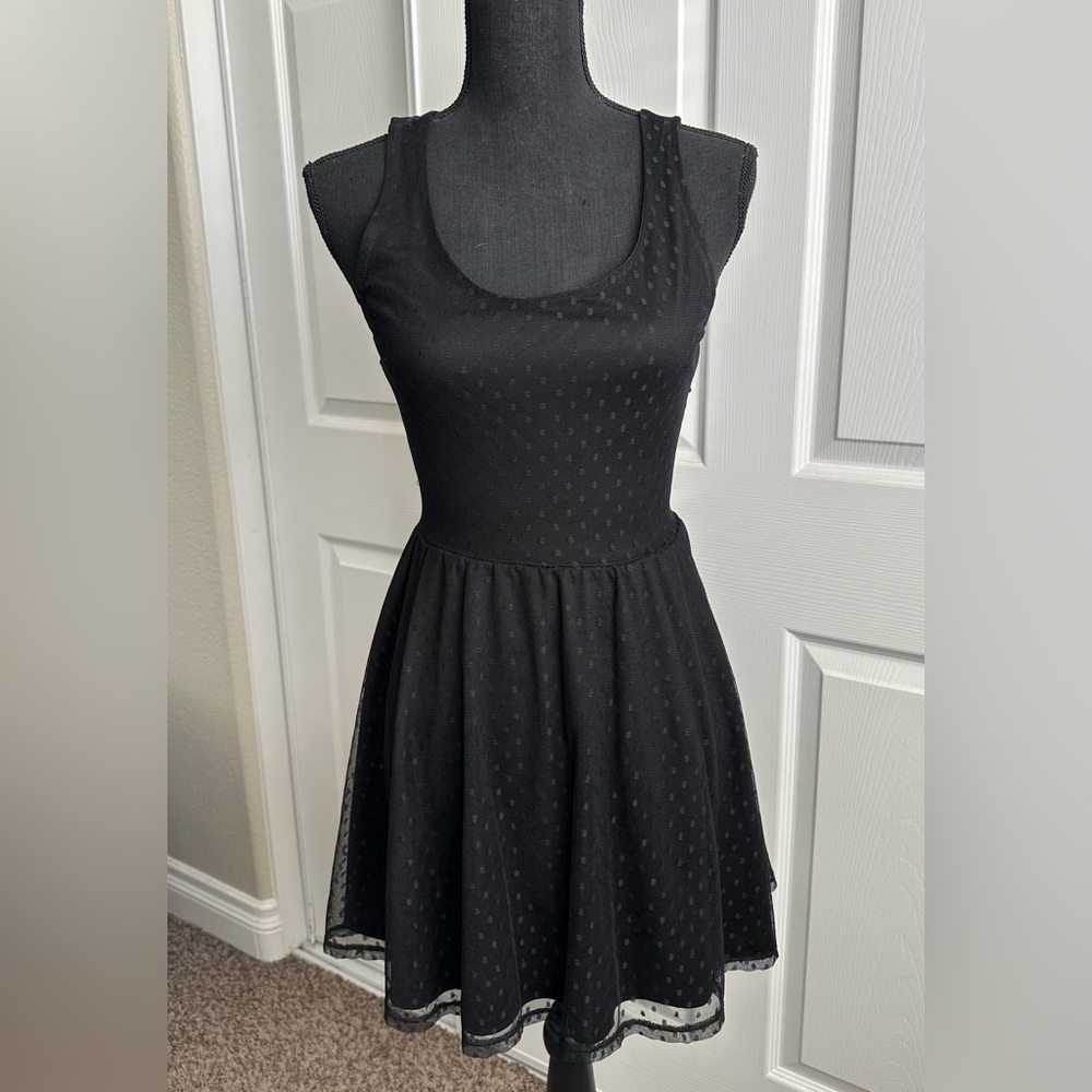 Mesh Polka Dot Dress